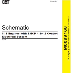 EN CAT Engine - Generator Set C18 Engines with EMCP 4.1 4.2 Control Electrical System Schematic Manual - PDF DOWNLOAD