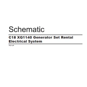 EN CAT Engine - Generator Set C18 XQ1140 Rental Electrical System Schematic Manual - PDF DOWNLOAD