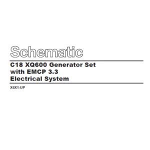 EN CAT Engine - Generator Set C18 XQ600 EMCP 3.3 Electrical System Schematic Manual - PDF DOWNLOAD
