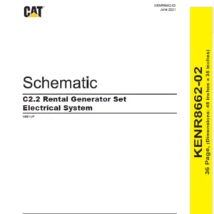 EN CAT Engine - Generator Set C2.2 Rental Electrical System Schematic  Manual - PDF DOWNLOAD