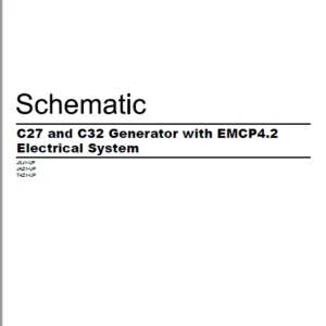 EN CAT Engine - Generator Set C27 C32 Generator with EMCP4.2 Electrical System Schematic Manual - PDF DOWNLOAD