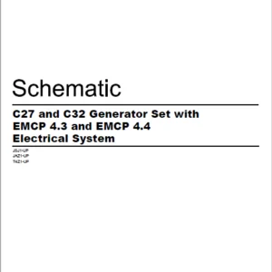 EN CAT Engine - Generator Set C27 C32 Generator with EMCP4.3 EMCP4.4 Electrical System  Schematic Manual  - PDF DOWNLOAD