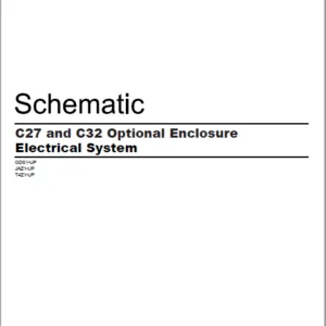EN CAT Engine - Generator Set C27 C32 Optional Enclosure Electrical System  Schematic Manual – PDF DOWNLOAD