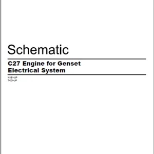 EN CAT Engine - Generator Set C27 Genset Electrical System  Schematic Manual - PDF DOWNLOAD