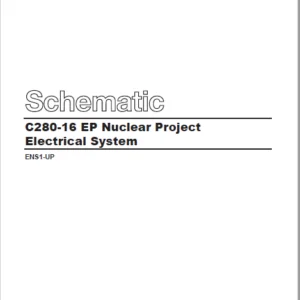 EN CAT Engine - Generator Set C280-16 EP Nuclear Project Electrical System Schematic Manual - PDF DOWNLOAD