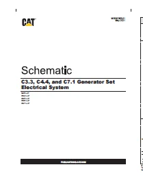 EN CAT Engine - Generator Set C3.3 C4.4 C7.1 Electrical System  Schematic Manual  - PDF DOWNLOAD