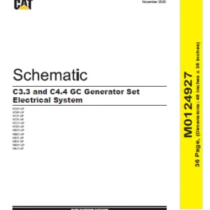 EN CAT Engine - Generator Set C3.3 C4.4 GC Electrical System Schematic Manual - PDF DOWNLOAD