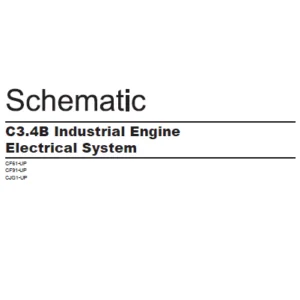 EN CAT Engine - Generator Set C3.4B Industrial Engine Electrical System  Schematic  Manual  - PDF DOWNLOAD
