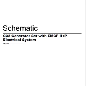 EN CAT Engine - Generator Set C32 EMCP II P Electrical System Schematic Manual  -PDF DOWNLOAD