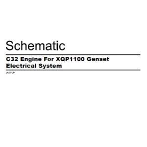 EN CAT Engine - Generator Set C32 Engine For XQP1100 Genset Electrical System - Schematic Manual