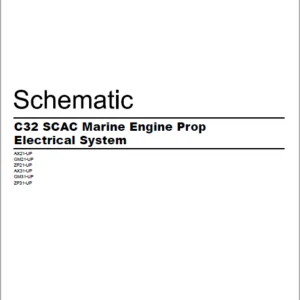 EN CAT Engine - Generator Set C32 SCAC Marine Engine Prop Electrical System Schematic Manual - PDF DOWNLOAD