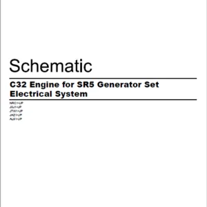 EN CAT Engine - Generator Set C32 SR5 Electrical System  Schematic Manual - PDF DOWNLOAD