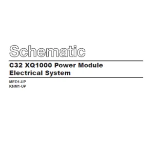 EN CAT Engine - Generator Set C32 XQ1000 Power Module Electrical System Schematic Manual - PDF DOWNLOAD