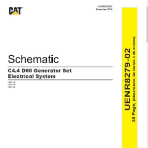 EN CAT Engine - Generator Set C4.4 D60 Electrical System Schematic Manual - PDF DOWNLOAD