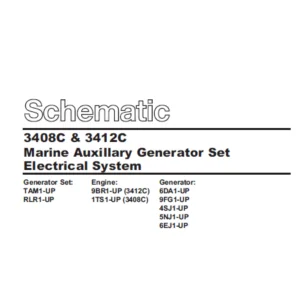EN CAT Engine - Generator Set C4.4 Industrial Engine C4.4 Genset Electrical System Schematic Manual - PDF DOWNLOAD