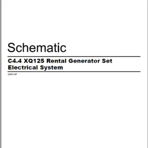 EN CAT Engine - Generator Set C4.4 XQ125 Rental Electrical System Schematic Manual - PDF DOWNLOAD