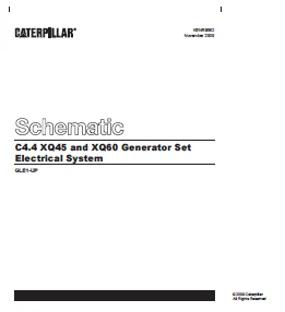 EN CAT Engine - Generator Set C4.4 XQ45 XQ60 Electrical System Schematic Manual -  PDF DOWNLOAD