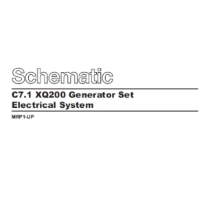 EN CAT Engine - Generator Set C7.1 XQ200 Electrical System  Schematic Manual - PDF DOWNLOAD