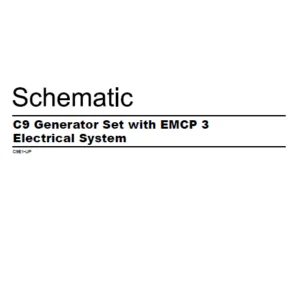 EN CAT Engine - Generator Set C9 EMCP 3 Electrical System Schematic  Manual - PDF DOWNLOAD