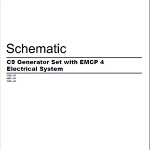 EN CAT Engine - Generator Set C9 EMCP 4 Electrical System Schematic  Manual - PDF DOWNLOAD