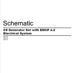 EN CAT Engine - Generator Set C9 EMCP 4.2 Electrical System Schematic Manual - PDF DOWNLOAD