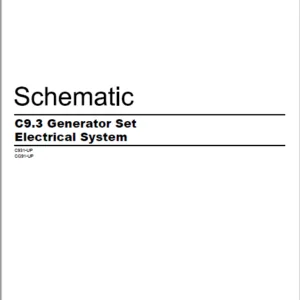 EN CAT Engine - Generator Set C9.3 Electrical System Schematic Manual - PDF DOWNLOAD