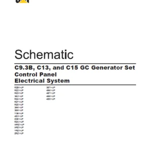 EN CAT Engine - Generator Set C9.3B C13 C15 GC Control Panel Electrical System Schematic Manual - PDF DOWNLOAD