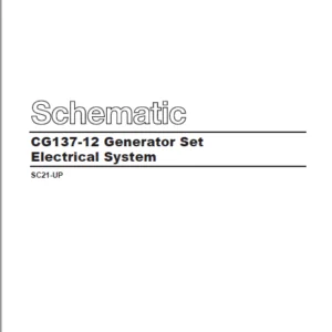 EN CAT Engine - Generator Set CG137-12 Electrical System Schematic Manual - PDF DOWNLOAD