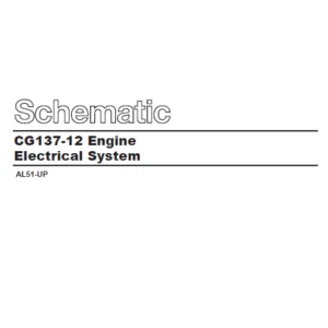EN CAT Engine - Generator Set CG137-12 Engine Electrical System Schematic Manual - PDF DOWNLOAD