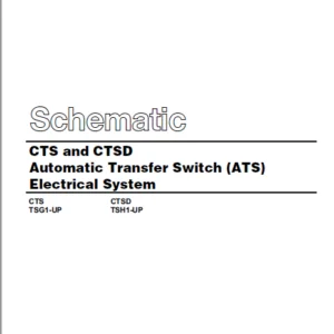 EN CAT Engine - Generator Set CTS CTSD Automatic Transfer Switch ATS Electrical System  Schematic  Manual  -  PDF Download