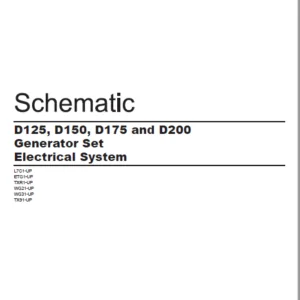 EN CAT Engine - Generator Set D125 D150 D175 D200 Electrical System  Schematic Manual - PDF DOWNLOAD