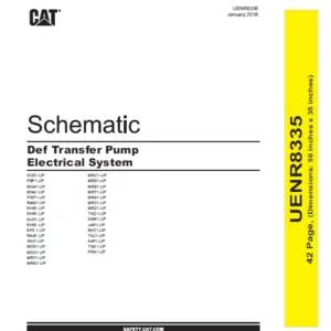 EN CAT Engine Generator Set Def Transfer Pump Electrical System Schematic Manual - PDF DOWNLOAD