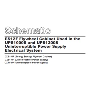 EN CAT Engine - Generator Set ES12F Flywheel Cabinet Used in the UPS1000S and UPS1200S Uninterruptible Power Supply Electrical System