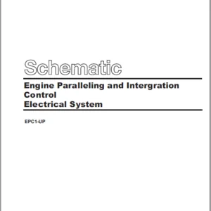 EN CAT Engine - Generator Set Engine Paralleling Integration Control Electrical System Schematic Manual