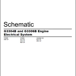 EN CAT Engine - Generator Set G3304B G3306B Engine Electrical System Schematic  Manual  - PDF DOWNLOAD