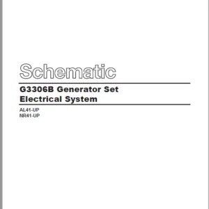 EN CAT Engine - Generator Set G3306B Electrical System Schematic  Manual -  PDF DOWNLOAD