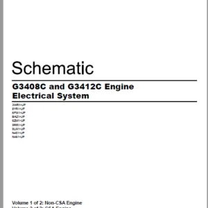 EN CAT Engine - Generator Set G3408C G3412C Engine Electrical System Schematic Manual - PDF DOWNLOAD