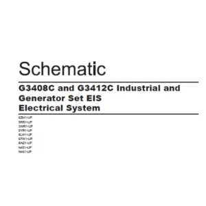 EN CAT Engine - Generator Set G3408C G3412C Industrial EIS Electrical System Schematic Manual - PDF DOWNLOAD