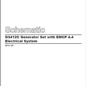 EN CAT Engine - Generator Set G3412C EMCP 4.4 Electrical System  Schematic Manual - PDF DOWNLOAD