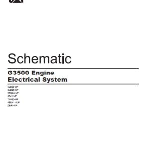 EN CAT Engine - Generator Set G3500 Engine Electrical System Schematic Manual - PDF DOWNLOAD