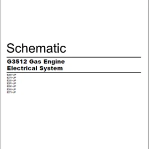 EN CAT Engine - Generator Set G3512 Gas Engine Electrical System Schematic Manual - PDF DOWNLOAD