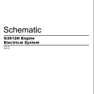 EN CAT Engine - Generator Set G3512H Engine Electrical System Schematic Manual - PDF DOWNLOAD