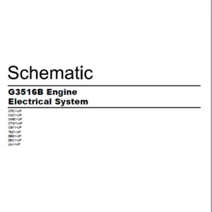 EN CAT Engine - Generator Set G3516B Engine Electrical System Schematic Manual - PDF Download