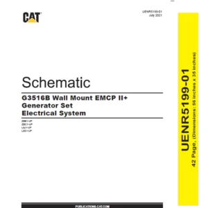EN CAT Engine - Generator Set G3516B Wall Mount EMCP II Electrical System Schematic Manual - PDF DOWNLOAD
