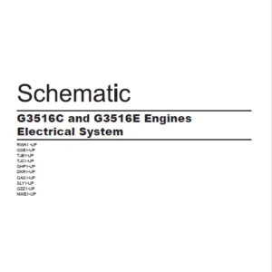 EN CAT Engine - Generator Set G3516C G3516E Engines Electrical System  Schematic Manual - PDF DOWNLOAD