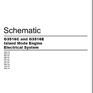 EN CAT Engine - Generator Set G3516C G3516E Isl Mode Engine Electrical System Schematic Manual - PDF DOWNLOAD