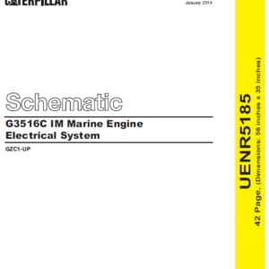 EN CAT Engine - Generator Set G3516C IM Marine Engine Electrical System Schematic  Manual - PDF DOWNLOAD