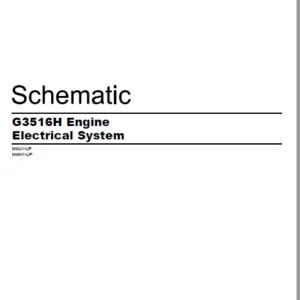 EN CAT Engine - Generator Set G3516H Engine Electrical System  Schematic Manual - PDF DOWNLOAD