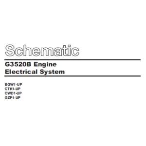 EN CAT Engine - Generator Set G3520B Engine Electrical System Schematic Manual - PDF DOWNLOAD