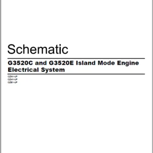 EN CAT Engine - Generator Set G3520C G3520E Island Mode Engine Electrical System Schematic Manual - PDF DOWNLOAD